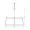 Z-Lite Lenyx Pendant Chandelier, 6-Light, 26 In.W x 26 In.L x 23.5 In.H, Rubbed Brass/White 1935-26RB - alternate 2